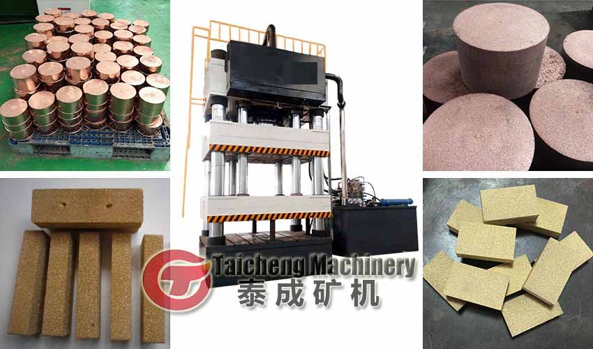 metal scrap briquette press machine