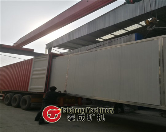 2000kg fruit dryer shipping to USA